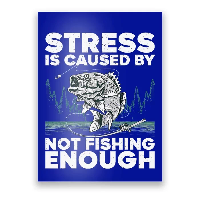 Funny Fishing Design For Women Bass Fly Fishing Lovers Poster