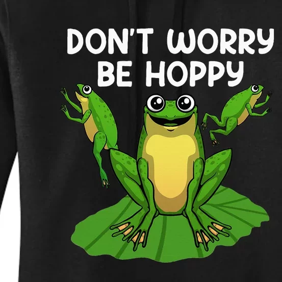 Funky Frog Design Unique Artwork for Frog Enthusiasts Women's Pullover Hoodie