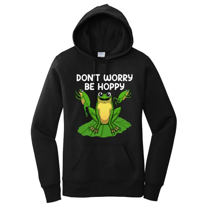 Funky Frog Design Unique Artwork for Frog Enthusiasts Women's Pullover Hoodie