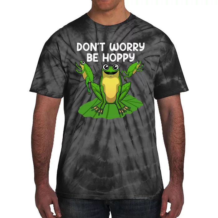 Funky Frog Design Unique Artwork for Frog Enthusiasts Tie-Dye T-Shirt