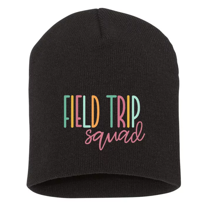 Field Fun Day Squad School Trip Vibes Teachers Short Acrylic Beanie