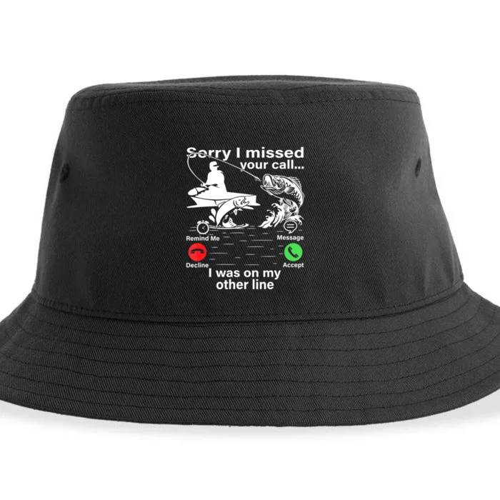 Funny Fishing Dad Funny Reel Cool Fish Fisherman Sustainable Bucket Hat