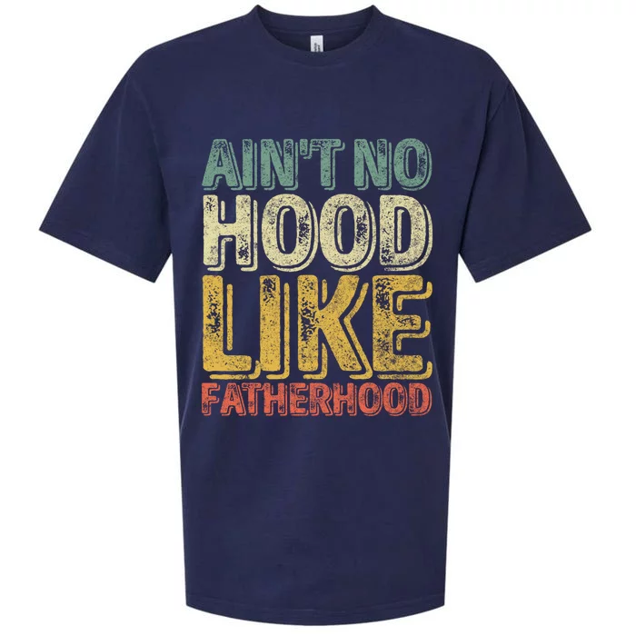 Funny Father's Day Cute Gift Ain't No Hood Like Fatherhood Cute Gift Sueded Cloud Jersey T-Shirt