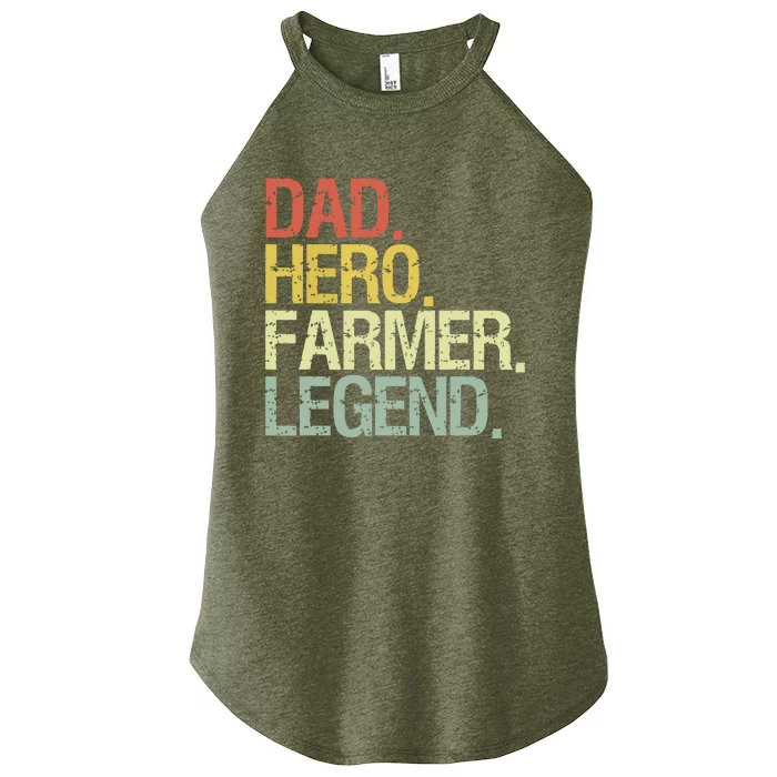 Funny Farmer Dad Women’s Perfect Tri Rocker Tank