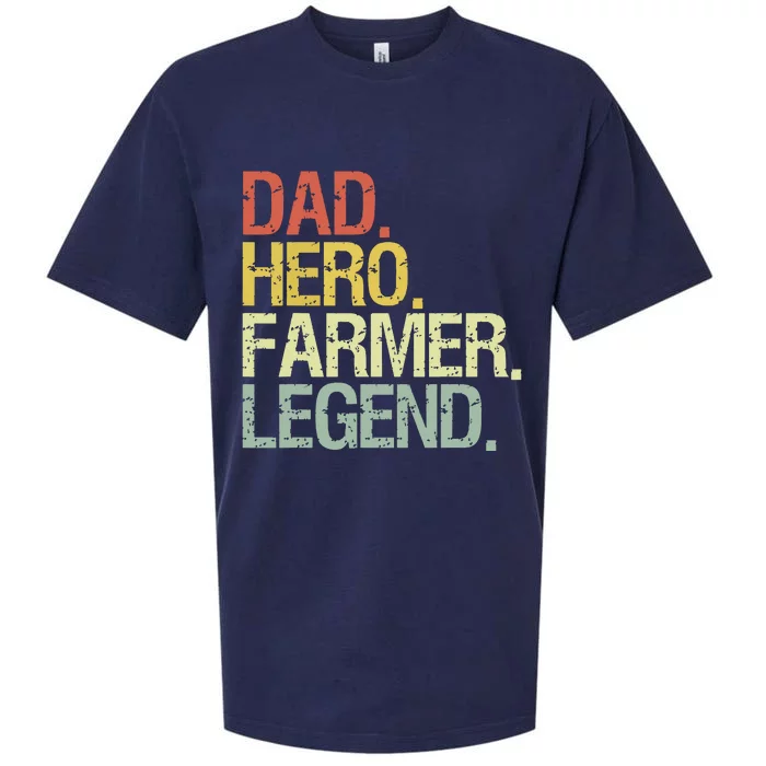 Funny Farmer Dad Sueded Cloud Jersey T-Shirt