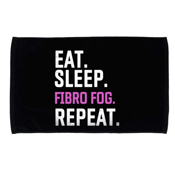 Fibro Fog Day Lupus Awareness Fibromyalgia Eat Sleep Fibro Gift Microfiber Hand Towel