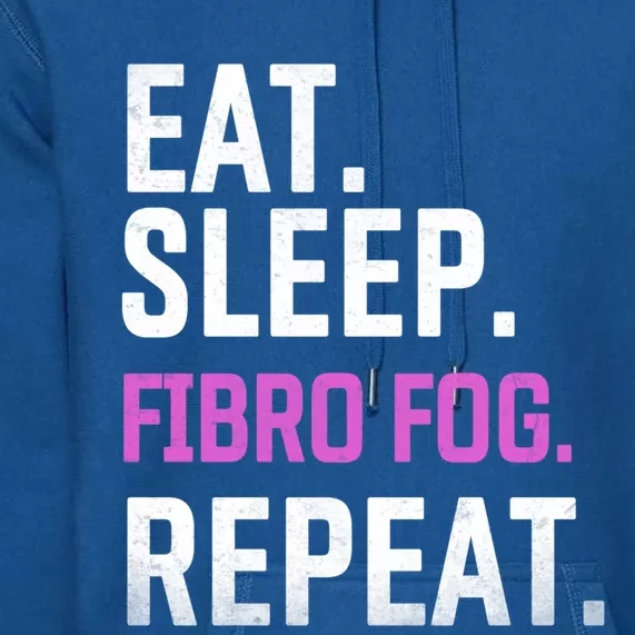 Fibro Fog Day Lupus Awareness Fibromyalgia Eat Sleep Fibro Gift Premium Hoodie