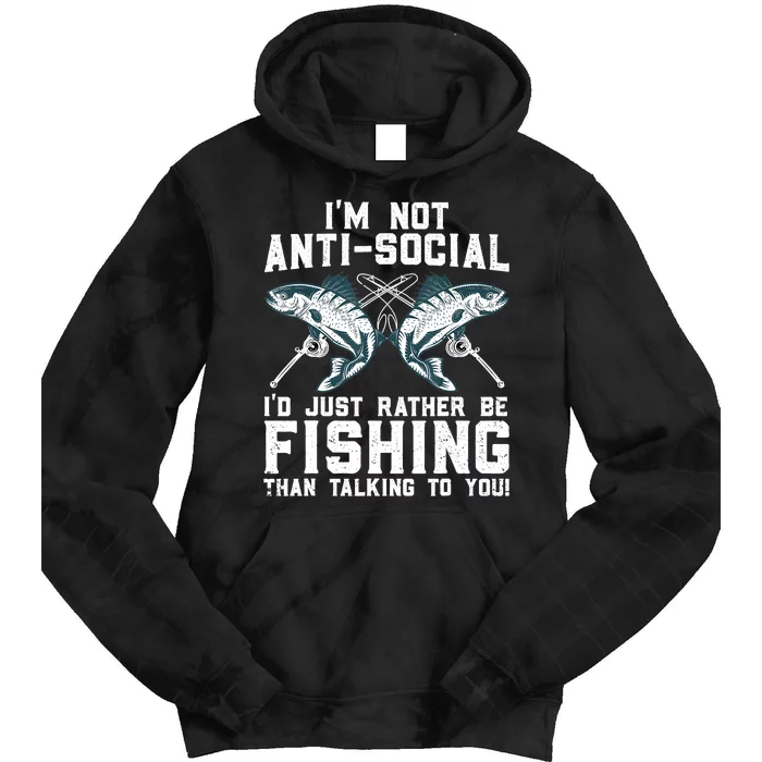 Funny Fishing Design For Wo Fisherman Fishing Lover Tie Dye Hoodie