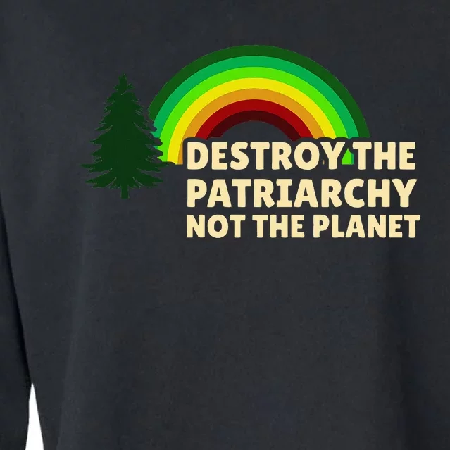 Feminism Feminist Destroy The Patriarchy Not The Planet Cropped Pullover Crew