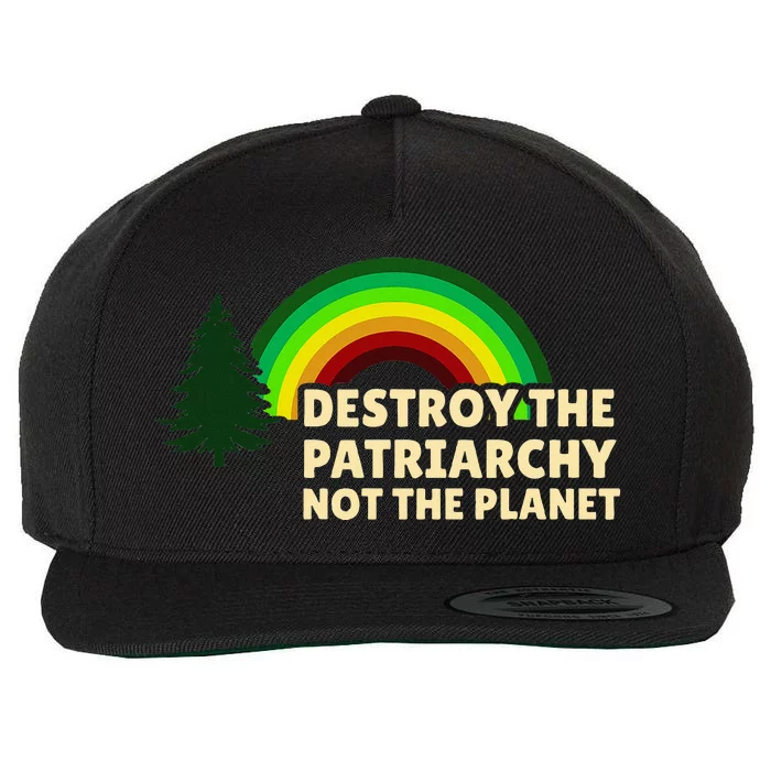 Feminism Feminist Destroy The Patriarchy Not The Planet Wool Snapback Cap