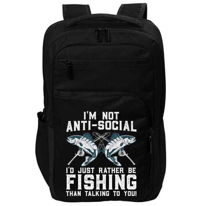 Funny Fishing Design For  Fisherman Fishing Lover Impact Tech Backpack