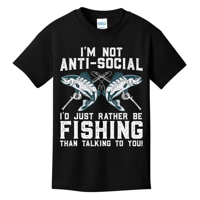 Funny Fishing Design For  Fisherman Fishing Lover Kids T-Shirt