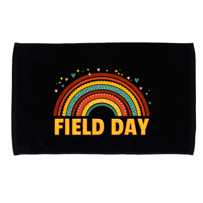 Field Fun Day School Trip Vibes Teachers Cute Gift Microfiber Hand Towel