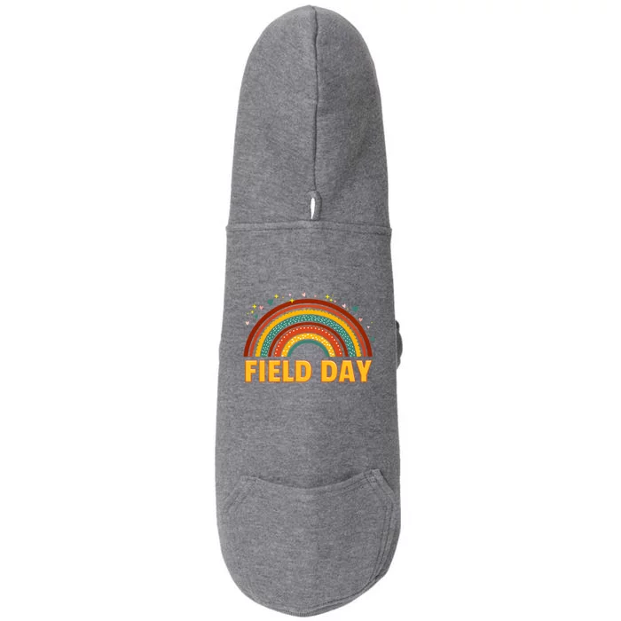 Field Fun Day School Trip Vibes Teachers Cute Gift Doggie 3-End Fleece Hoodie