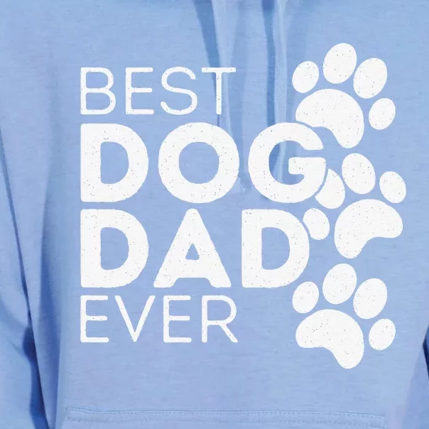 Funny Fathers Day Gift Idea Best Dog Dad Ever Unisex Surf Hoodie