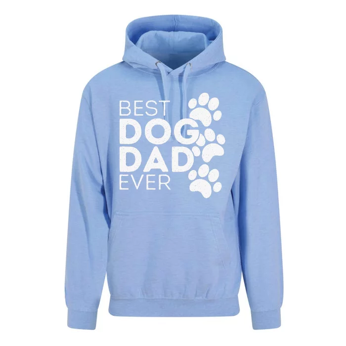 Funny Fathers Day Gift Idea Best Dog Dad Ever Unisex Surf Hoodie