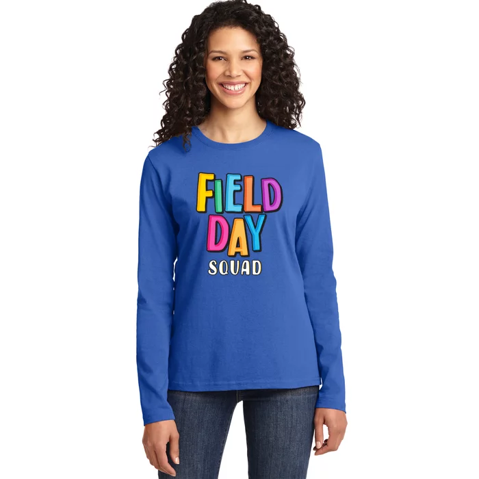 Field Fun Day Squad School Trip Vibes Teachers Gift Ladies Long Sleeve Shirt