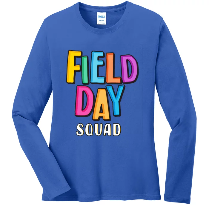 Field Fun Day Squad School Trip Vibes Teachers Gift Ladies Long Sleeve Shirt