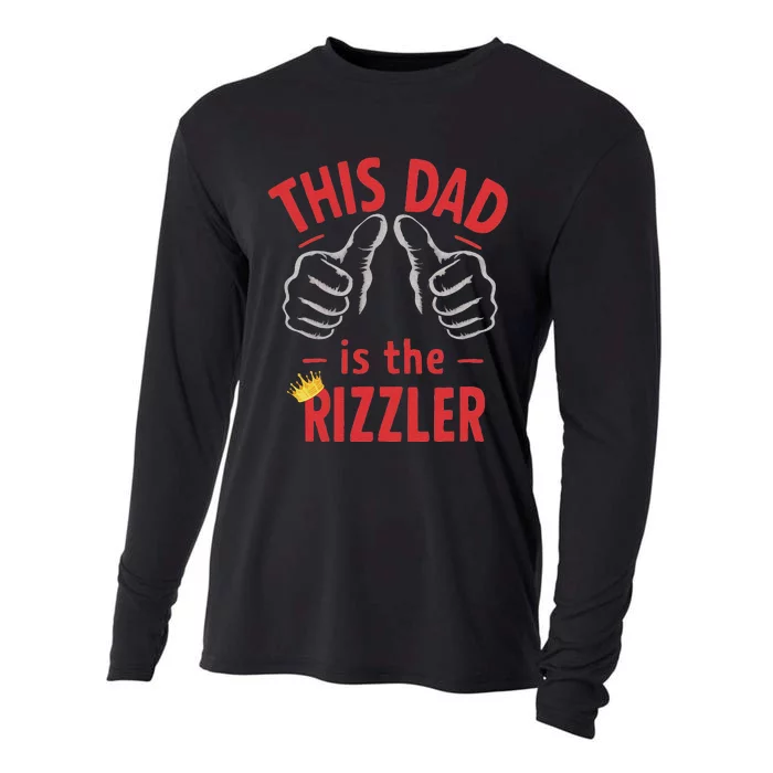 Funny Fathers Day W Rizz Rizzler The Rizz God This Guy Cooling Performance Long Sleeve Crew