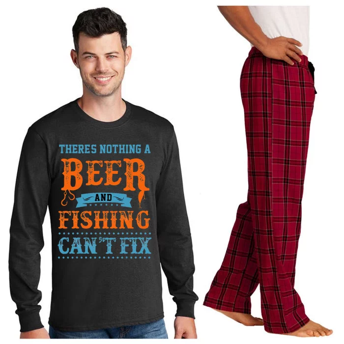 Funny Fishing Dad Quotes Saying Funny Fisherman Long Sleeve Pajama Set