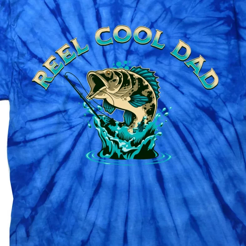 Funny Fathers Day Daddy Dad Joke Pun Reel Cool Dad Gift Tie-Dye T-Shirt