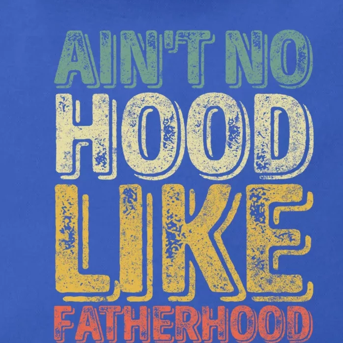 Funny Fathers Day Gift Aint No Hood Like Fatherhood Gift Zip Tote Bag