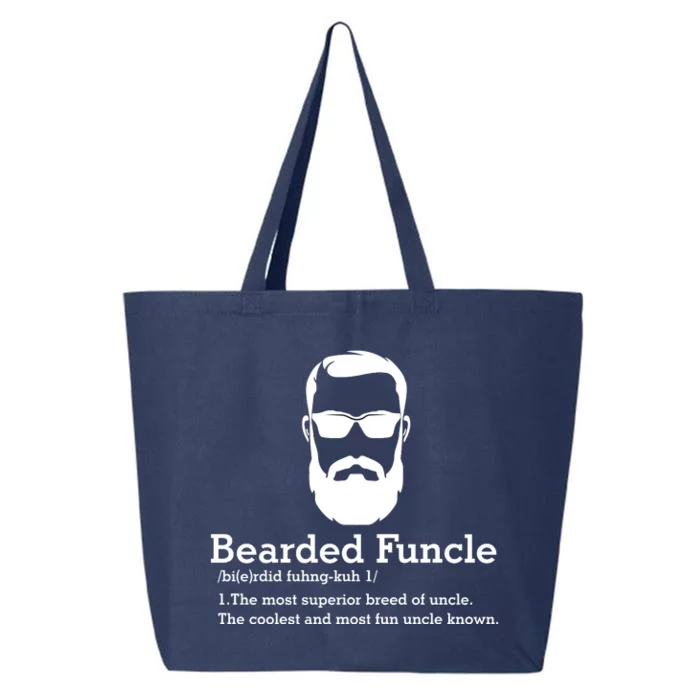 Funny Funcle Definition, Bearded Funcle Tee , Funcle , Beard Lover , Fun Uncle 25L Jumbo Tote