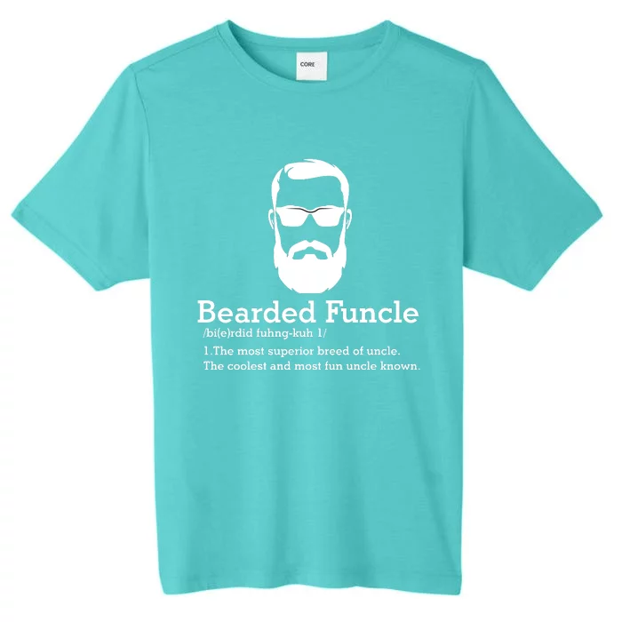 Funny Funcle Definition, Bearded Funcle Tee , Funcle , Beard Lover , Fun Uncle ChromaSoft Performance T-Shirt