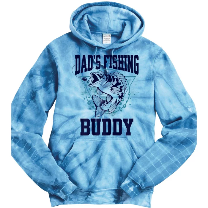 Funny Fishing DadS Fishing Buddy Outdoors Tie Dye Hoodie