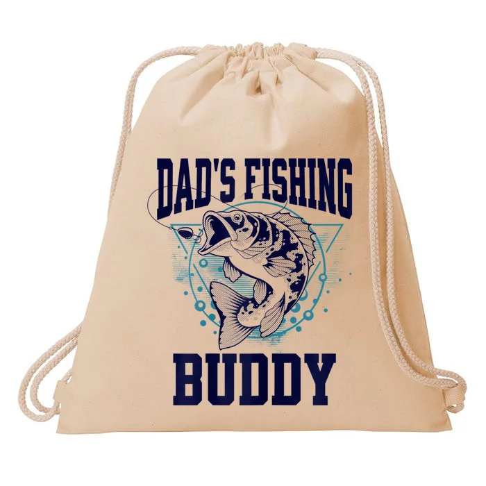 Funny Fishing DadS Fishing Buddy Outdoors Drawstring Bag