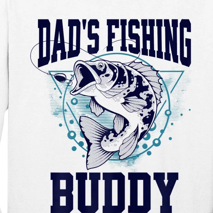 Funny Fishing DadS Fishing Buddy Outdoors Tall Long Sleeve T-Shirt