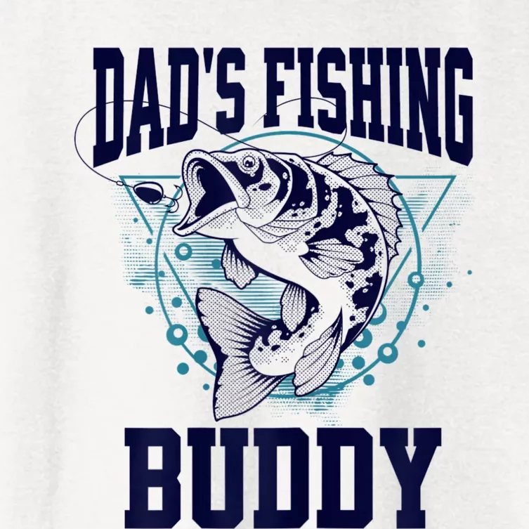 Funny Fishing DadS Fishing Buddy Outdoors Women's Crop Top Tee