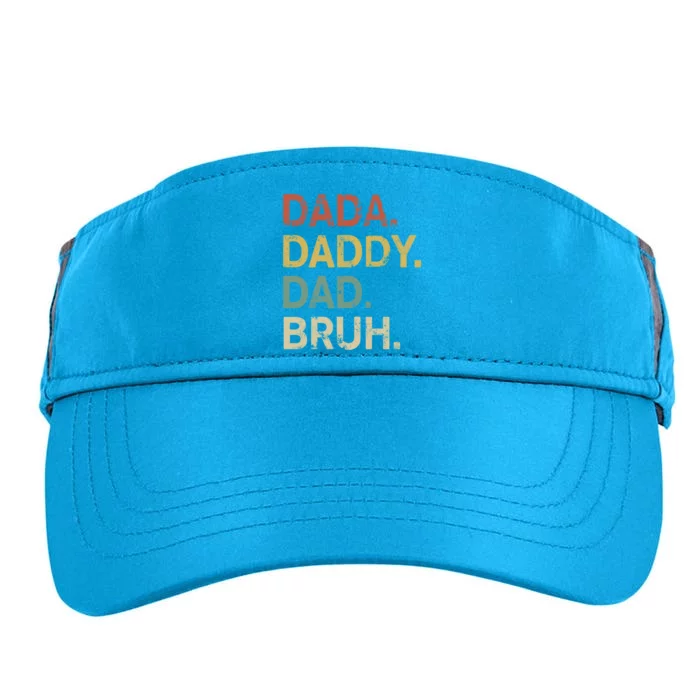 Funny Fathers Day For Dad Grandpa Dada Daddy Dad Bruh Gift Adult Drive Performance Visor