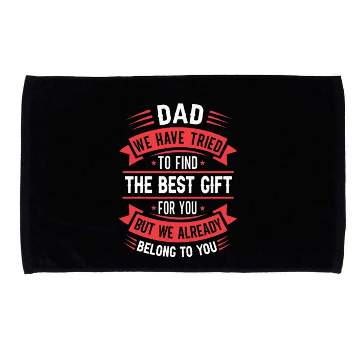 Funny Fathers Day From Daughter Son Wife Microfiber Hand Towel