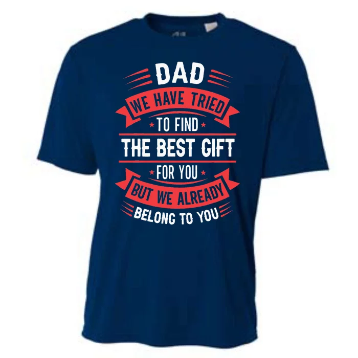 Funny Fathers Day From Daughter Son Wife Cooling Performance Crew T-Shirt