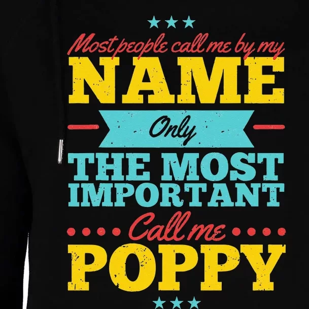 Funny Fathers Day For Poppy Men From Daughter & Son Womens Funnel Neck Pullover Hood