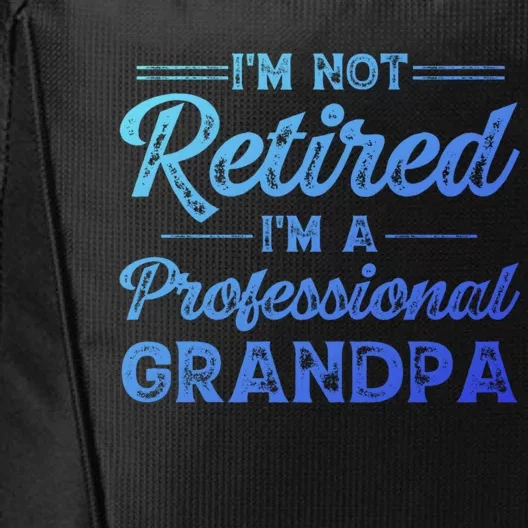 Funny Fathers Day Retired Grandpa Great Gift City Backpack