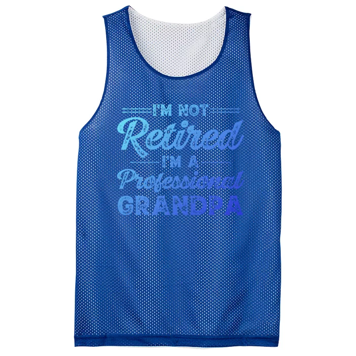 Funny Fathers Day Retired Grandpa Great Gift Mesh Reversible Basketball Jersey Tank