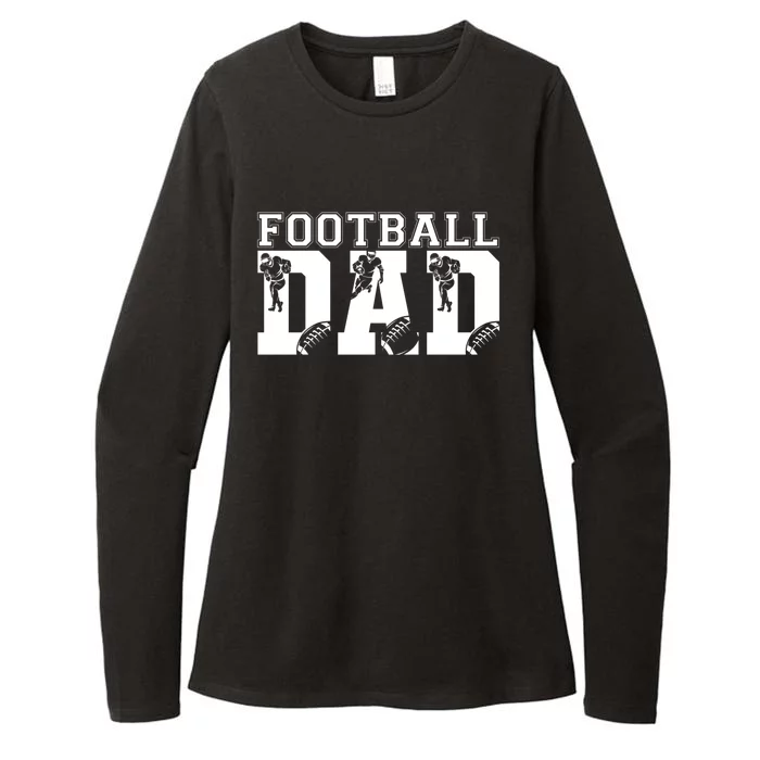 Funny Fathers Day Football Dad Football Dad Birthday Gift Womens CVC Long Sleeve Shirt