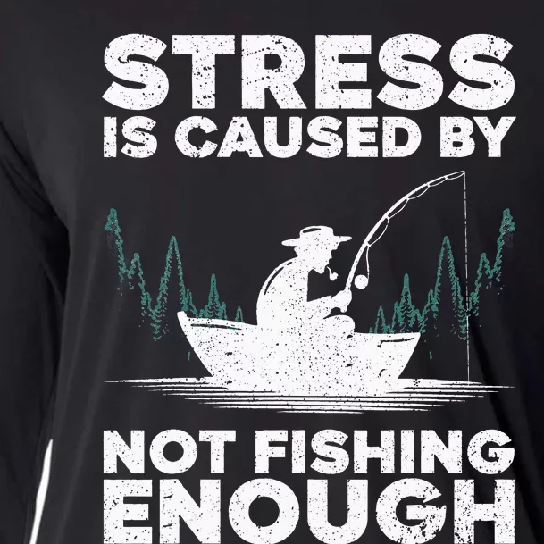 Funny Fishing Design For  Bass Fly Fishing Lovers Cooling Performance Long Sleeve Crew