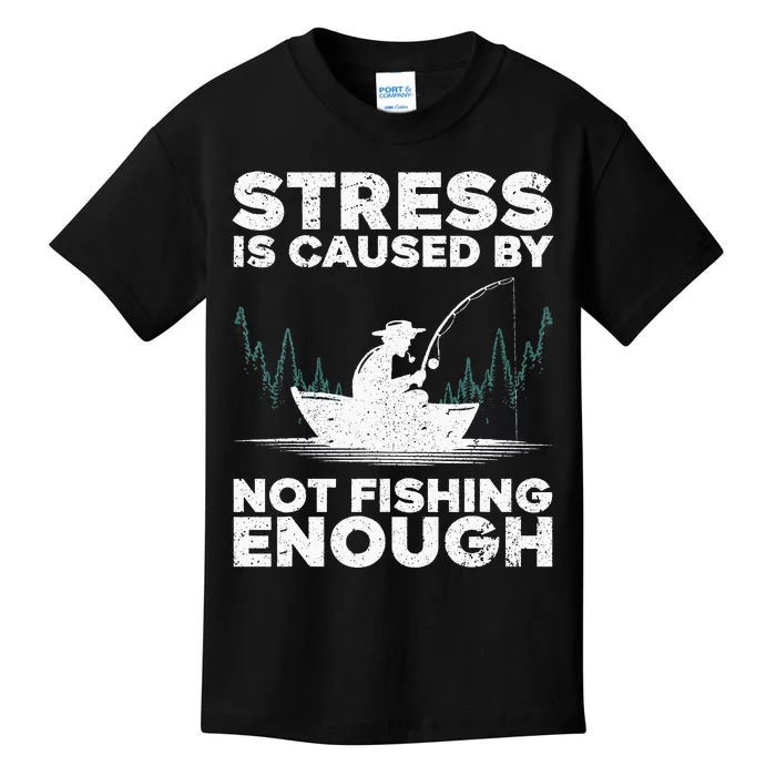 Funny Fishing Design For  Bass Fly Fishing Lovers Kids T-Shirt