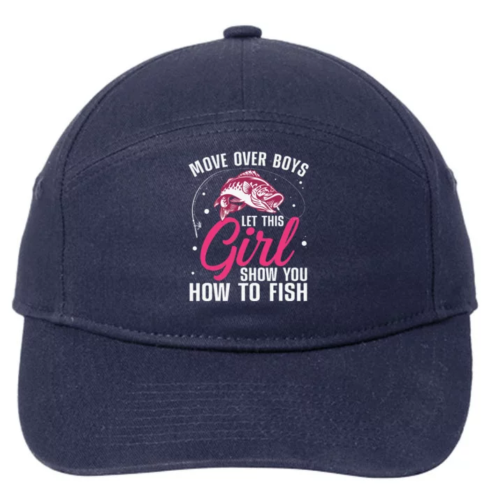 Funny Fishing Design Fisherman Fishing Lover 7-Panel Snapback Hat