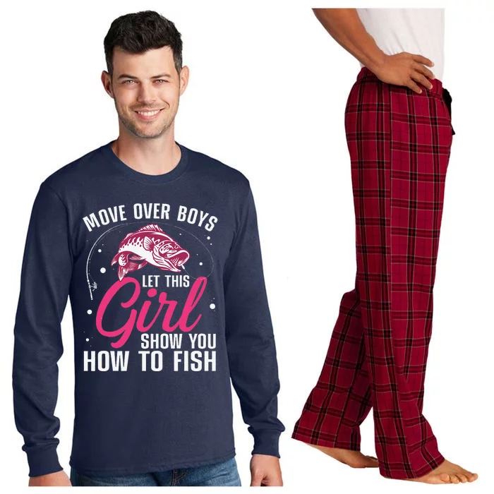 Funny Fishing Design Fisherman Fishing Lover Long Sleeve Pajama Set