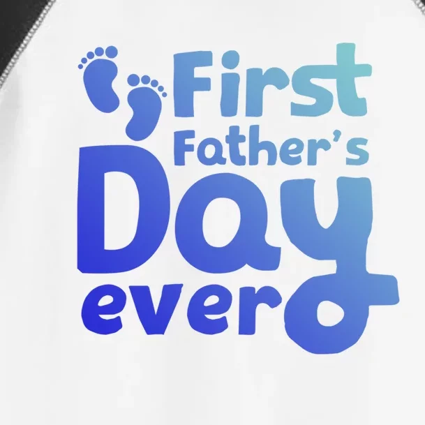 First Fathers Day Ever Proud Family Dad Cute Gift Toddler Fine Jersey T-Shirt