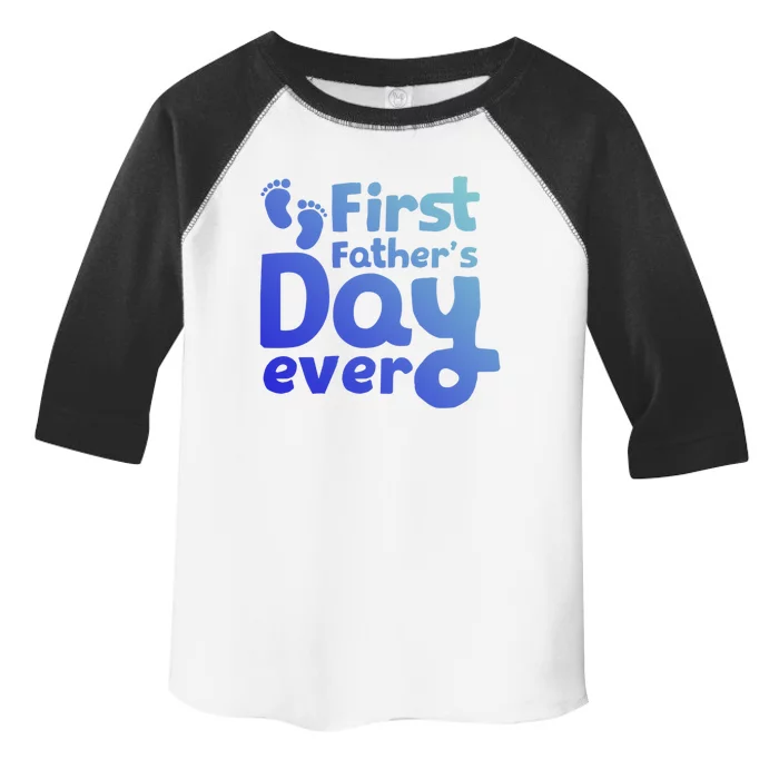 First Fathers Day Ever Proud Family Dad Cute Gift Toddler Fine Jersey T-Shirt