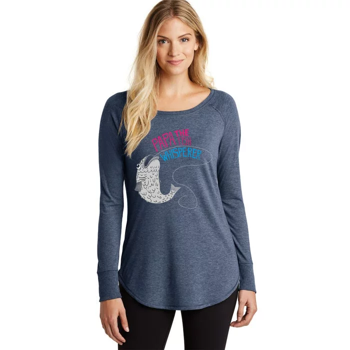 Funny Fishing Dad Papa The Fish Whisperer Gift Women's Perfect Tri Tunic Long Sleeve Shirt