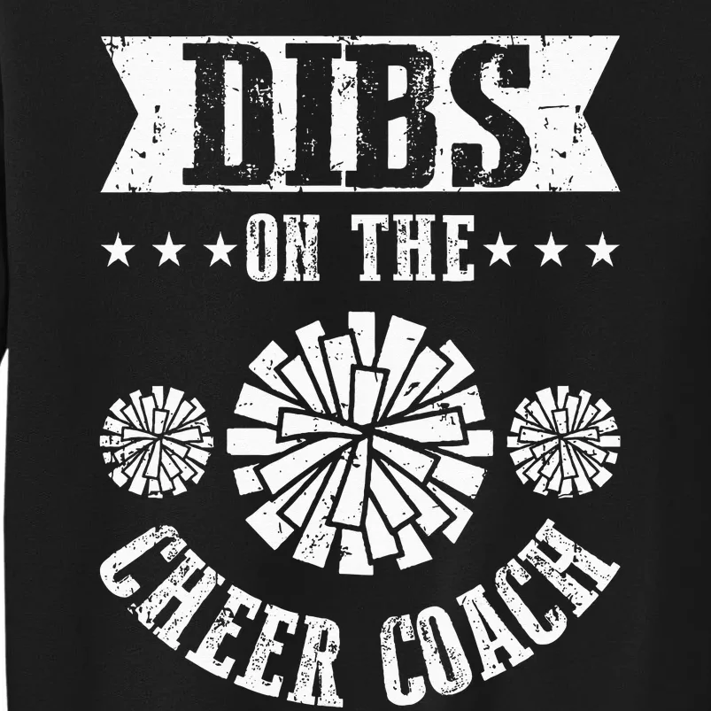 Funny Football Dibs On The Cheer Coach Pom Poms Sweatshirt