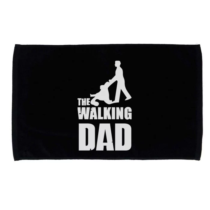 Funny Fathers Day Gift The Walking Dad Microfiber Hand Towel