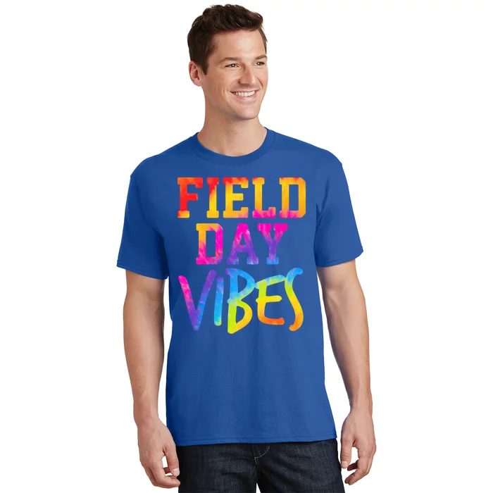 Funny Field Day Vibes Teacher Appreciation Tie Dye Gift T-Shirt