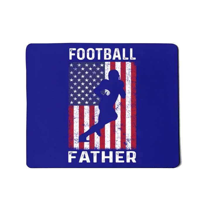 Football Father Dad Usa Flag 4th Of July Meaningful Gift Mousepad